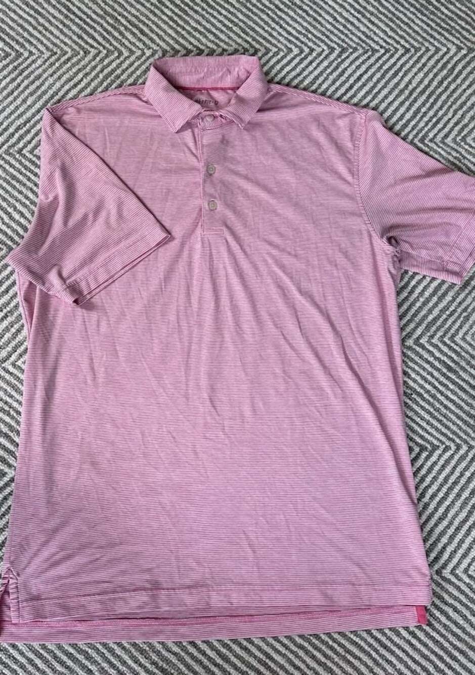 johnnie-O Michael Stripe Performance Golf Polo Shirt